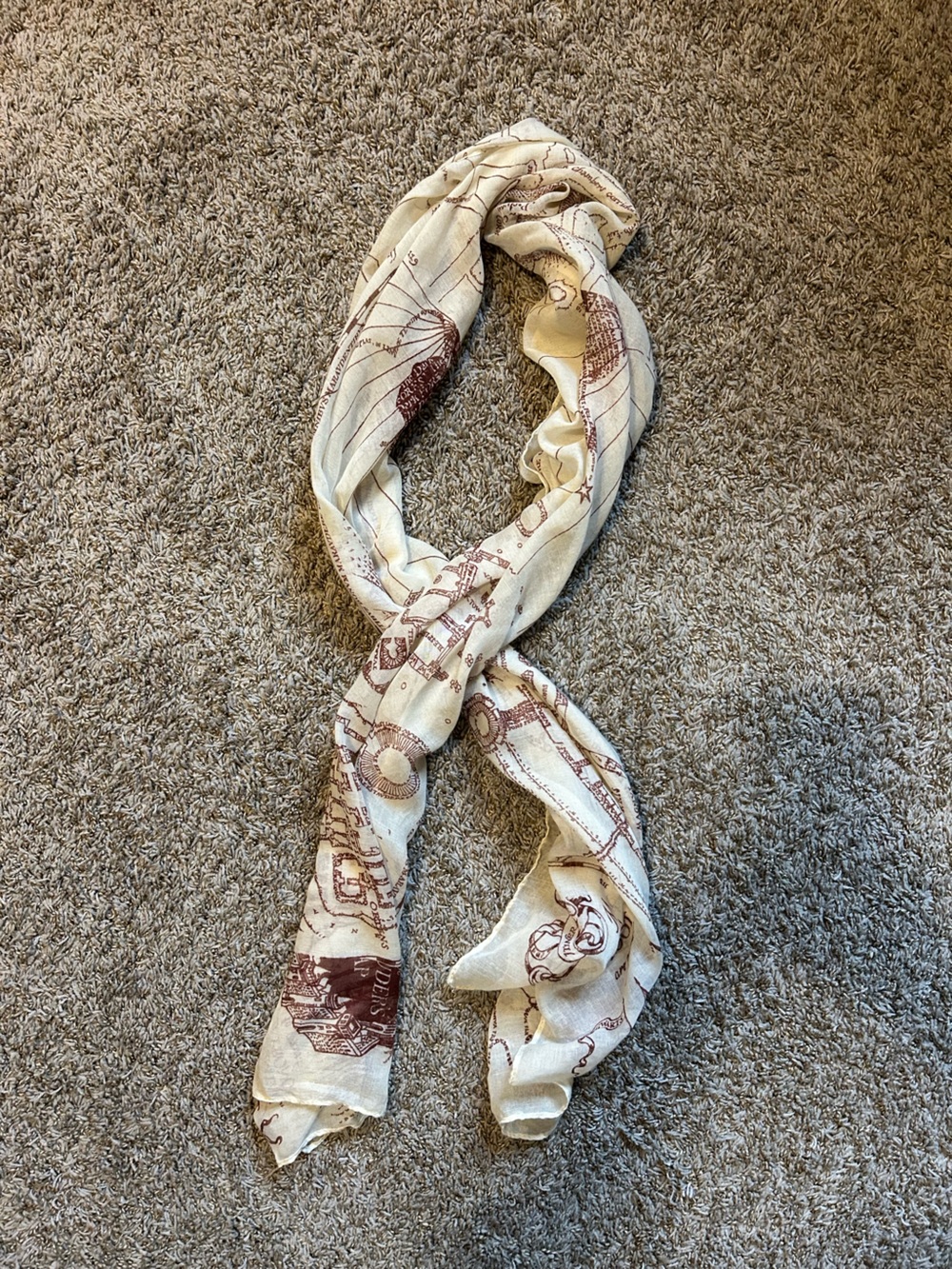 Harry Potter Marauder’s Map Lightweight Fashion Scarf